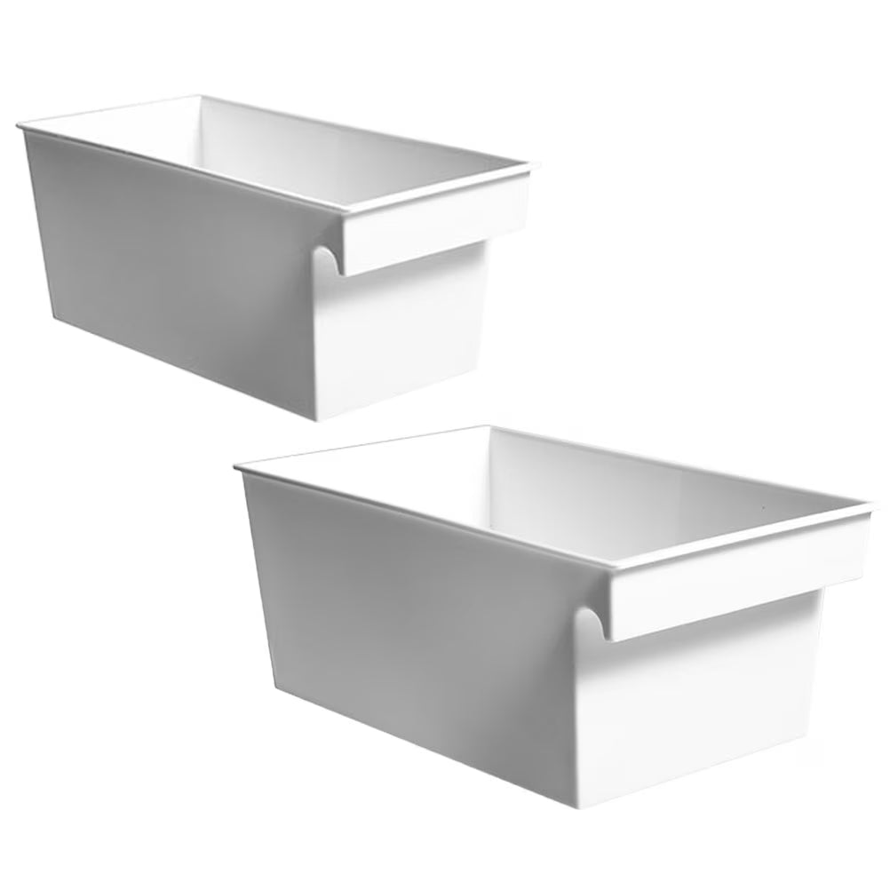 2 PCS Large Storage Containers with Lids Portable Box PP Material Boxes – Secure Lid Design for Flexible Room-to-Room Use