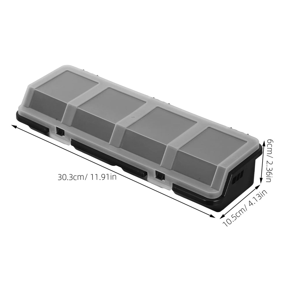 2 Pcs Screw Parts Box Storage Small Organizer Large Organizers and Bins Crate Black – Convenient Multi-Piece Set for Flexible Room-to-Room Use