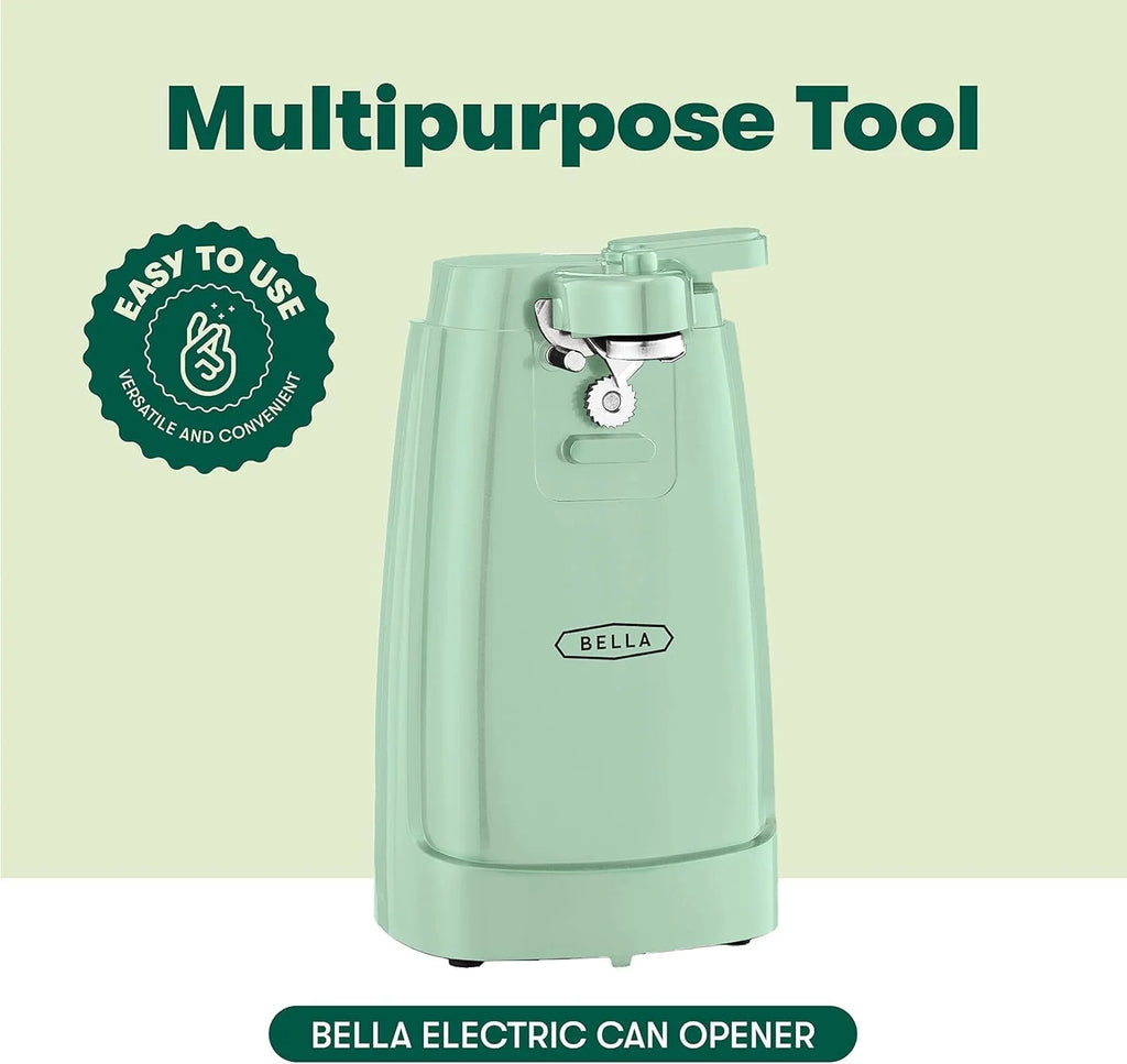 Electric Can Opener and Knife Sharpener Multifunctional Jar and Bottle Opener with Removable Cutting Lever and Cord Storage Stainless Steel Blade, – Durable Stainless Steel Construction for Flexible Room-to-Room Use – Catalog Item 123