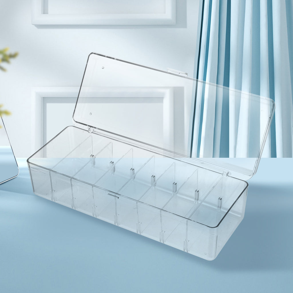 Card Game Business Cards Card Storage Box Travel 26X10X7.5CM Transparent – Clear-View Organization for Flexible Room-to-Room Use