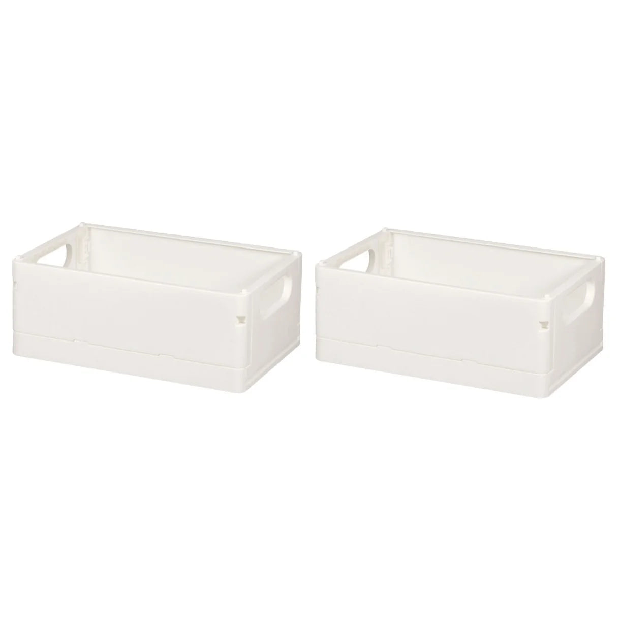 2pcs Household Storage Box Storage Organizer Box Foldable Box Plastic Desktop Makeup Storage Case – Foldable Space-Saving Design for Flexible Room-to-Room Use