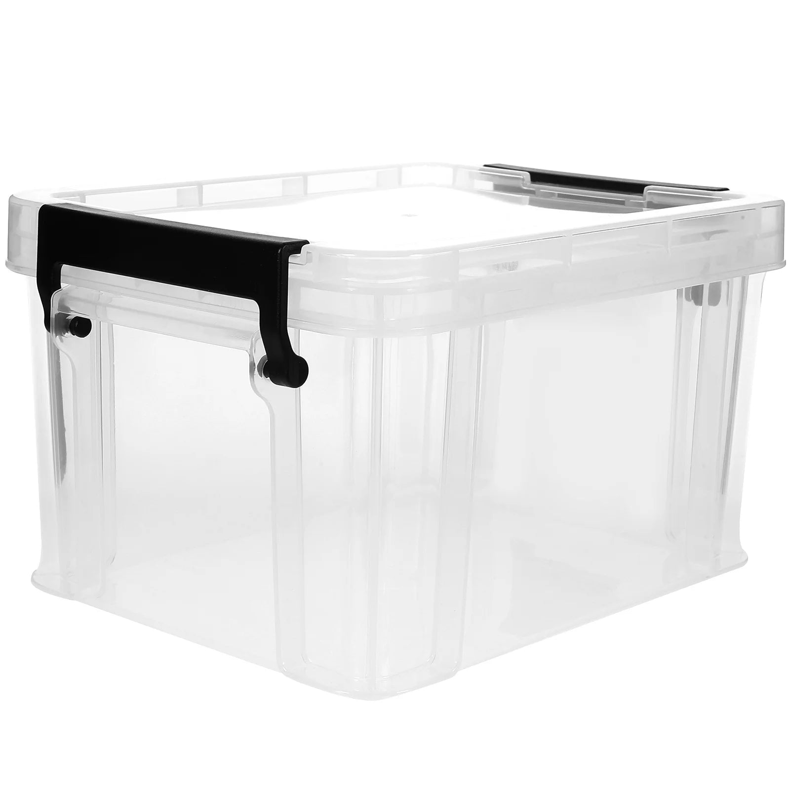 Lids Office Stationery Storage Box 21X16.4X12.5CM Transparent – Clear-View Organization for Flexible Room-to-Room Use