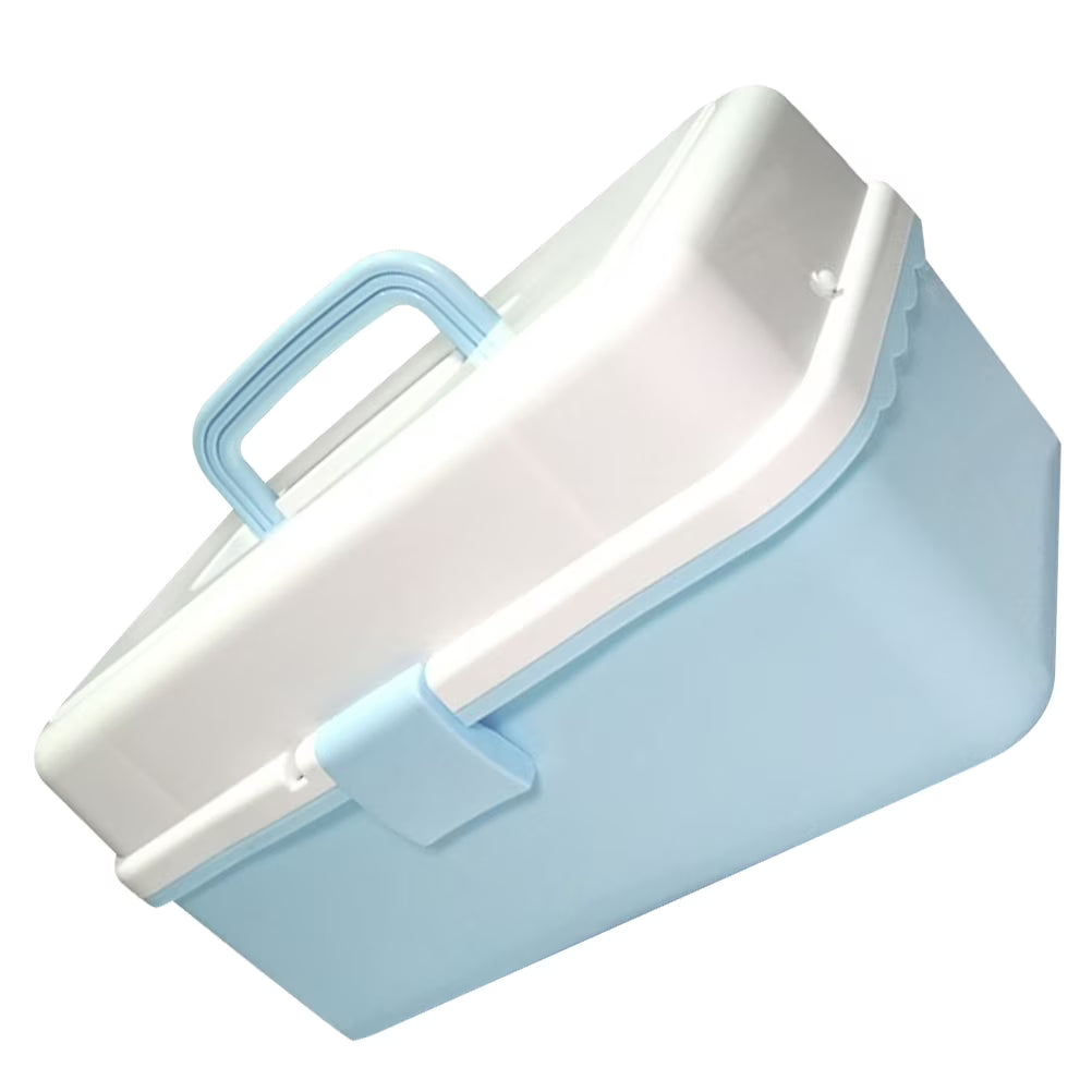 Organizer Boxes Art Tools Storage Container Blue Child – Practical Home Organization for Flexible Room-to-Room Use