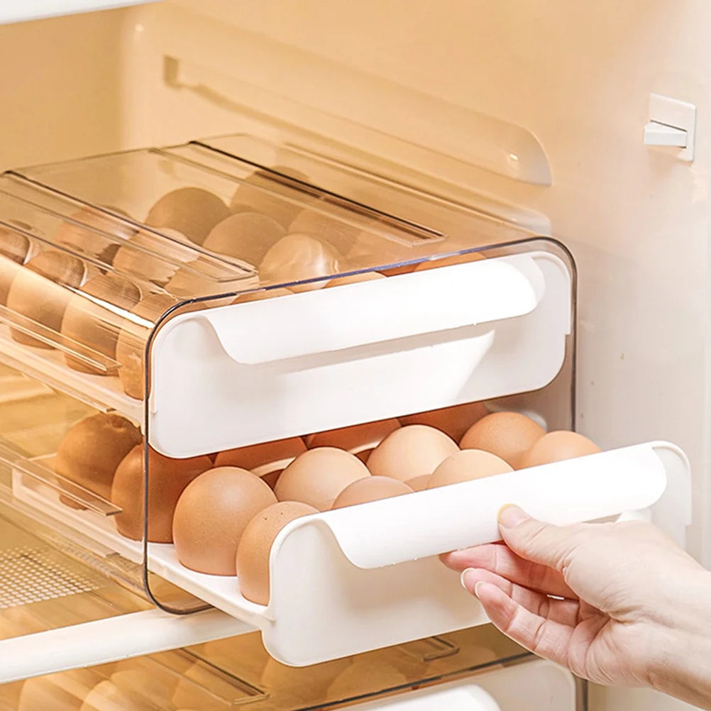 Decals Drawer Egg Carton Organizer Storage Box Baby – Convenient Family Mealtime Use for Flexible Room-to-Room Use