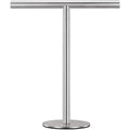 Brushed Standing Towel Rack Heavy Duty Base Stainless Steel T-Shaped Hand Towel Stand for Bathroom Kitchen. – Durable Stainless Steel Construction for Flexible Room-to-Room Use