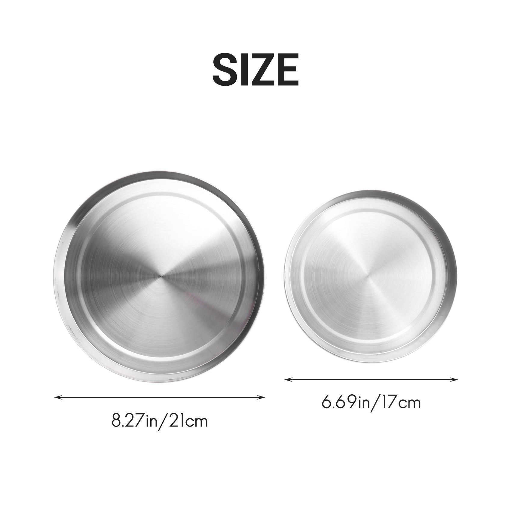 4Pcs Stainless Steel Hob Covers Stove Plate Top Cooker Protector Kit Set Utensils 17/21CM Kitchen Accessories – Durable Stainless Steel Construction for Flexible Room-to-Room Use