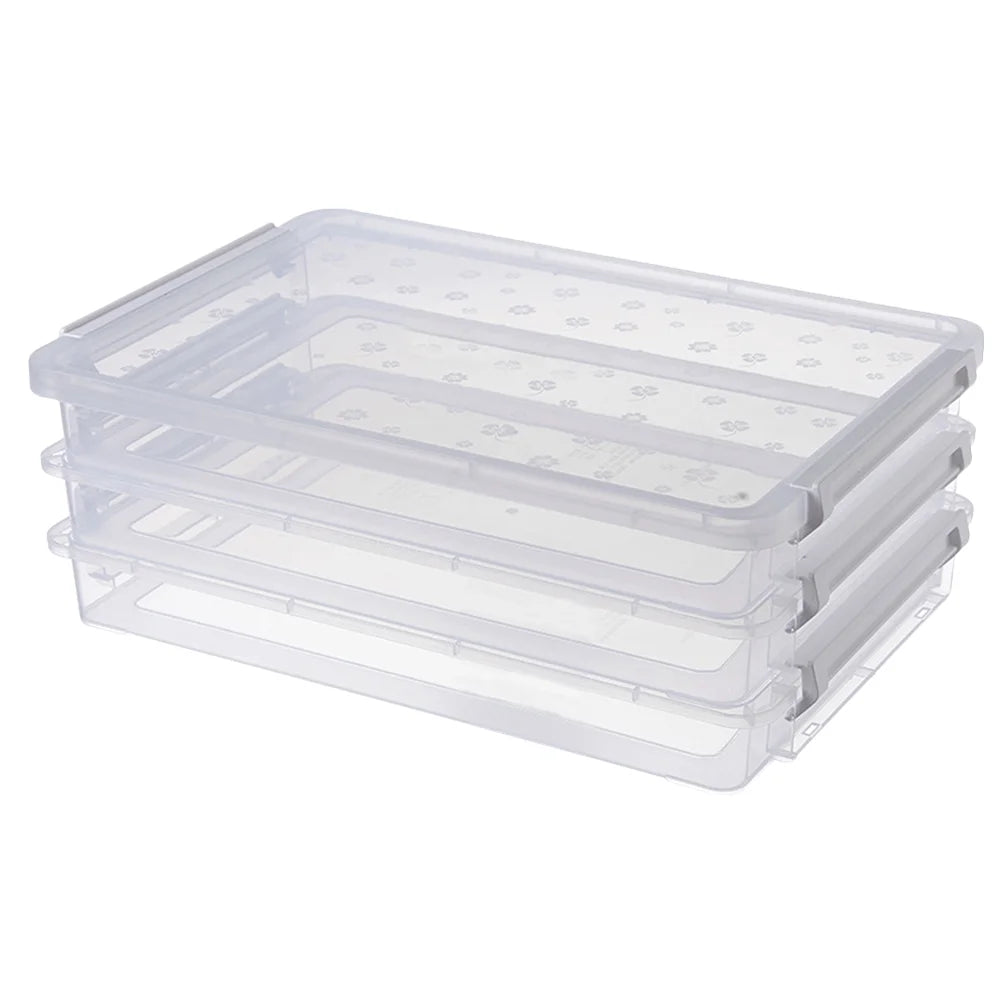 2pcs Multilayers Transparent Storage Box Clear Plastic Document Paper Filling Case – Clear-View Organization for Flexible Room-to-Room Use