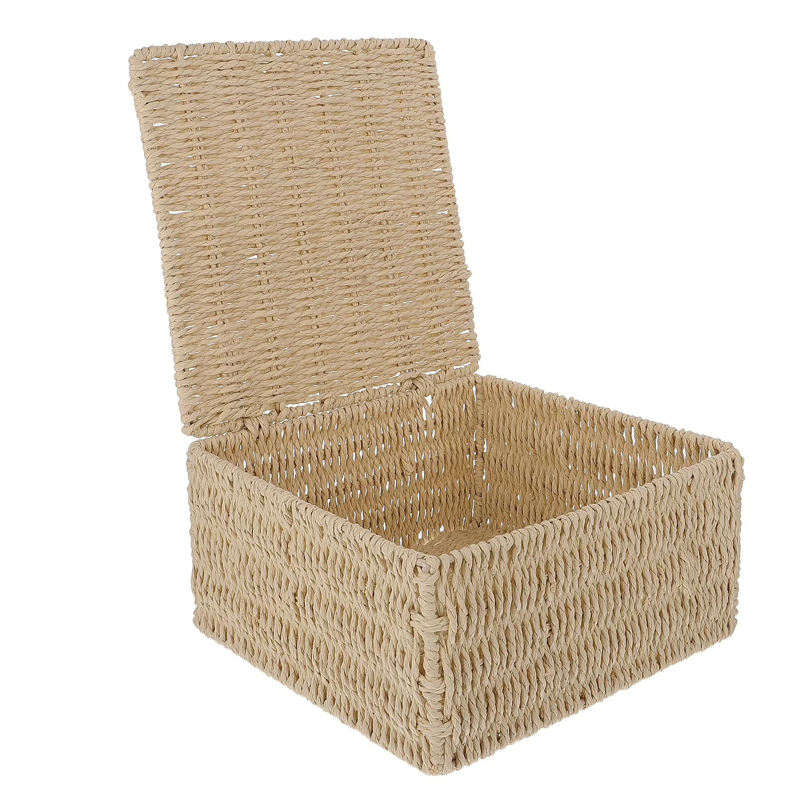Storage Box Expandable Dish Drying Rack Decor Mini Bins with Lids Baby Beige – Secure Lid Design for Flexible Room-to-Room Use
