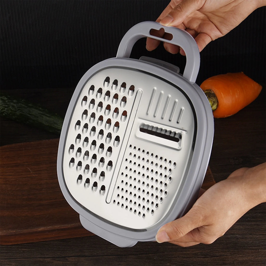 Grater Well-crafted Handheld Cheese Grater - Cheese Grater With Soft Handle - Grater For Kitchen Spices Ginger - Stainless Steel Cheese Shredder - Lemon Zester To Kitchen Gadgets Clearance – Convenient Carry Handles for Flexible Room-to-Room Use