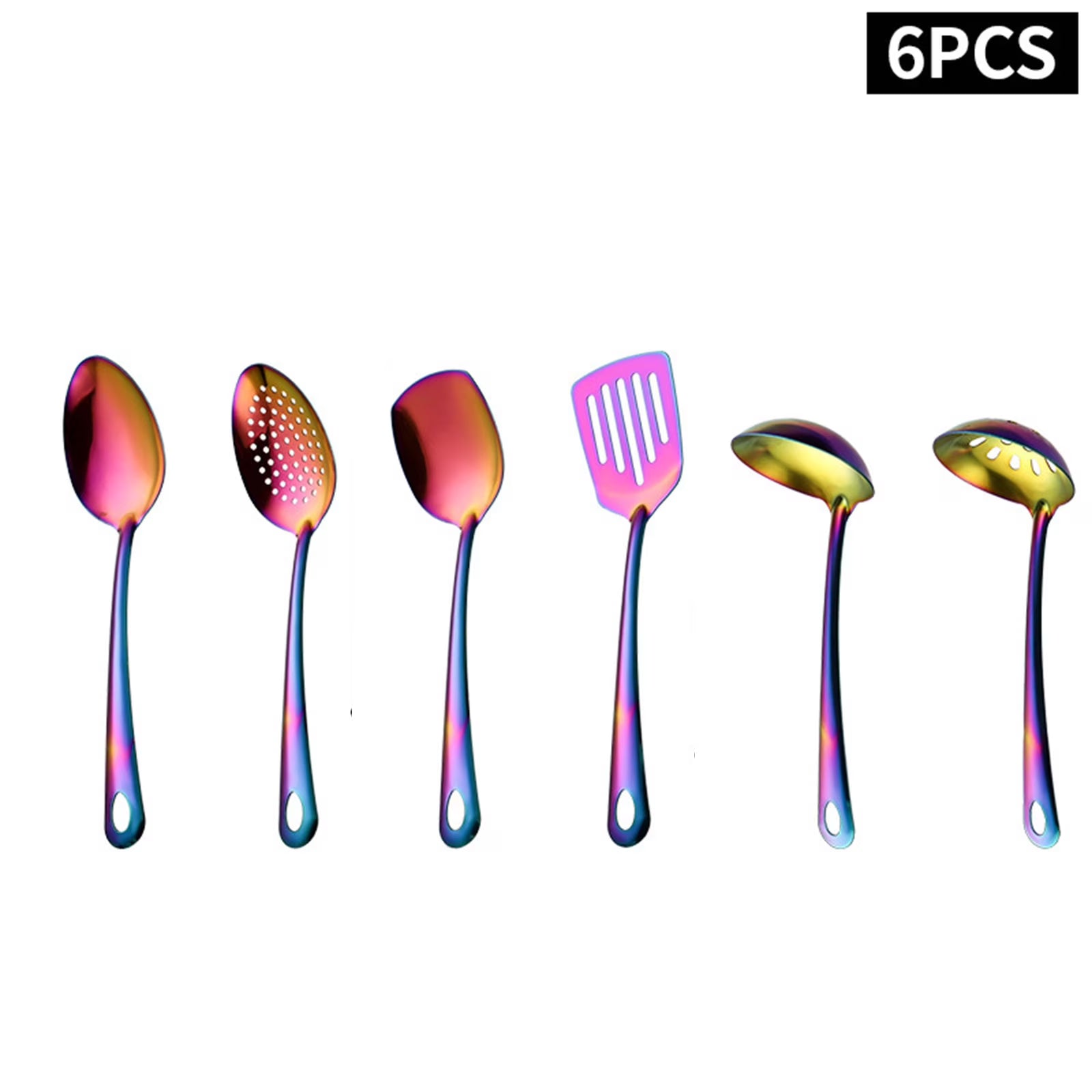 6-Piece Kitchen Utensil Set Stainless Steel Cooking Tools Set Heavy-Duty Kitchen Tool Spatula Set Essential Home Kitchen Gadgets and Accessories – Durable Stainless Steel Construction for Flexible Room-to-Room Use