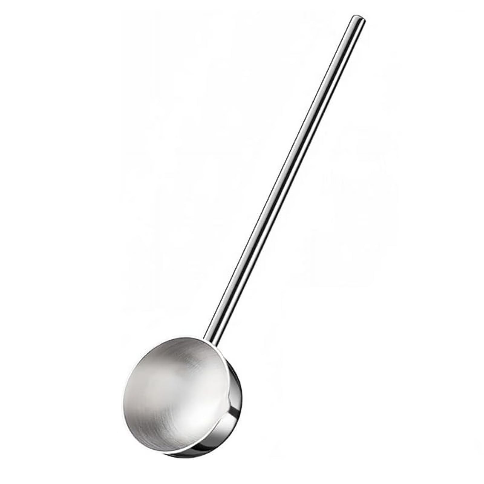 Small Soup Ladle Stainless Steel Metal Deep Spoon with Pour Spout 2 Oz Long Handle Gravy Ladles Heat- 10.5 Inch – Convenient Carry Handles for Flexible Room-to-Room Use