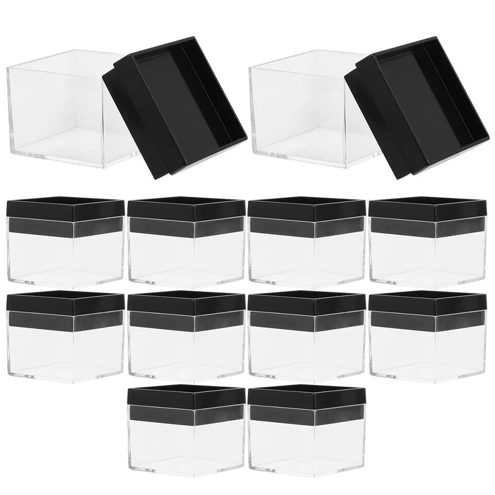 12 Pcs Specimen Boxes Capsules Small Item Storage Box Baby 4.2X4.2X3.3CM – Convenient Multi-Piece Set for Flexible Room-to-Room Use
