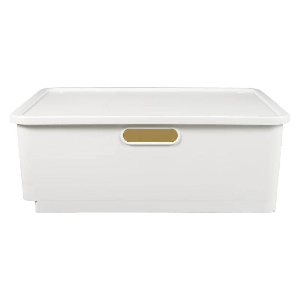 Japanese Storage Box Kitchen Shelves Basket Containers with Lids White – Everyday Household Format for Flexible Room-to-Room Use