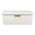 Japanese Storage Box Kitchen Shelves Basket Containers with Lids White – Everyday Household Format for Flexible Room-to-Room Use