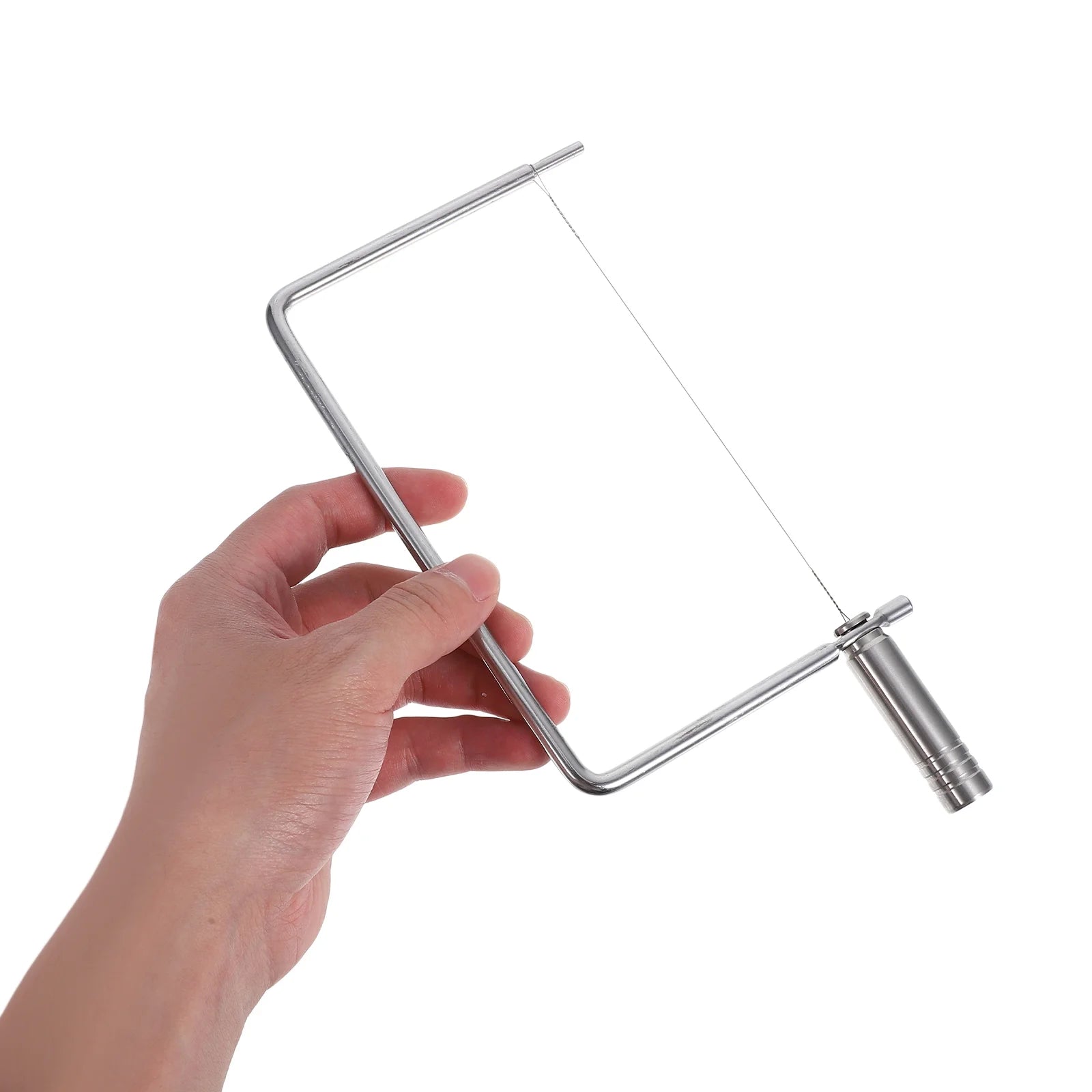 unbranded Stainless Steel Cheese Slicer with Wire Multipurpose Cheese Cutter for Slices Handheld Cheese Slicer for Butters and Cheese Blocks Kitchen Tool – Durable Stainless Steel Construction for Flexible Room-to-Room Use