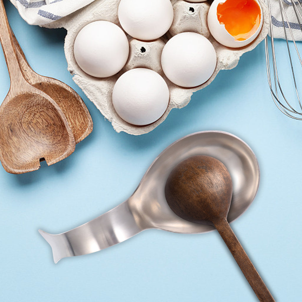unbrandedStainless Steel Spoon Rest Pots for Kitchen Utensil Holder Stand – Balanced Everyday Tableware for Flexible Room-to-Room Use