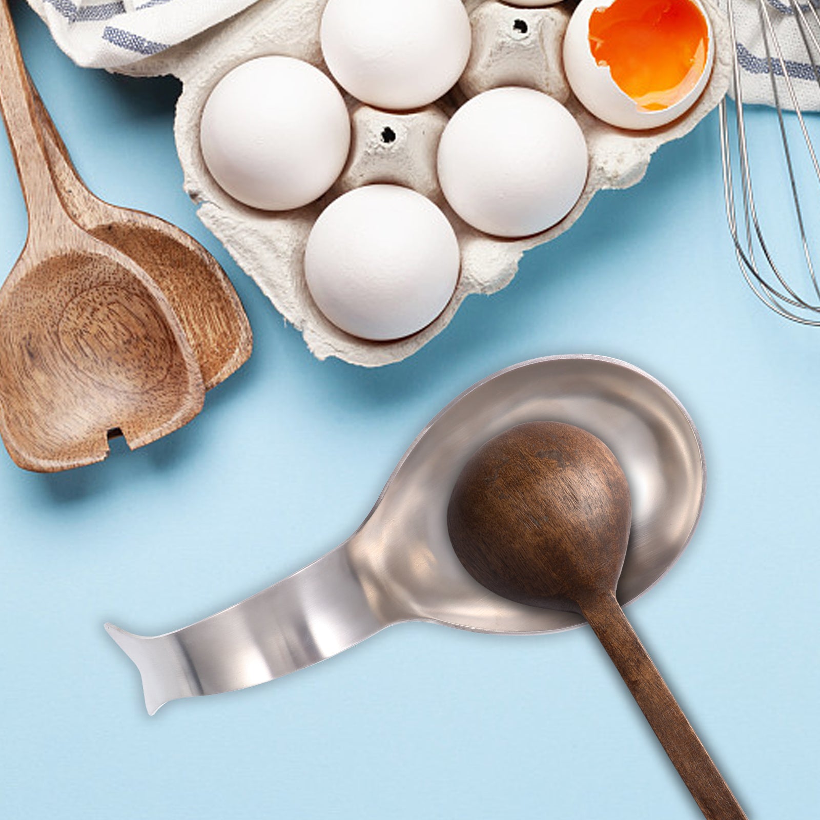 unbrandedStainless Steel Spoon Rest Pots for Kitchen Utensil Holder Stand – Balanced Everyday Tableware for Flexible Room-to-Room Use