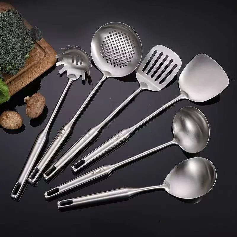 Well-crafted 7-Piece Gold Kitchen Utensil Set with Stand Stainless Steel Cooking Tools- Dishwasher Suitable Ladle Spoon Spatula Pasta Fork Luxury Brass Kitchen Accessories for Home – Durable Stainless Steel Construction for Flexible Room-to-Room Use