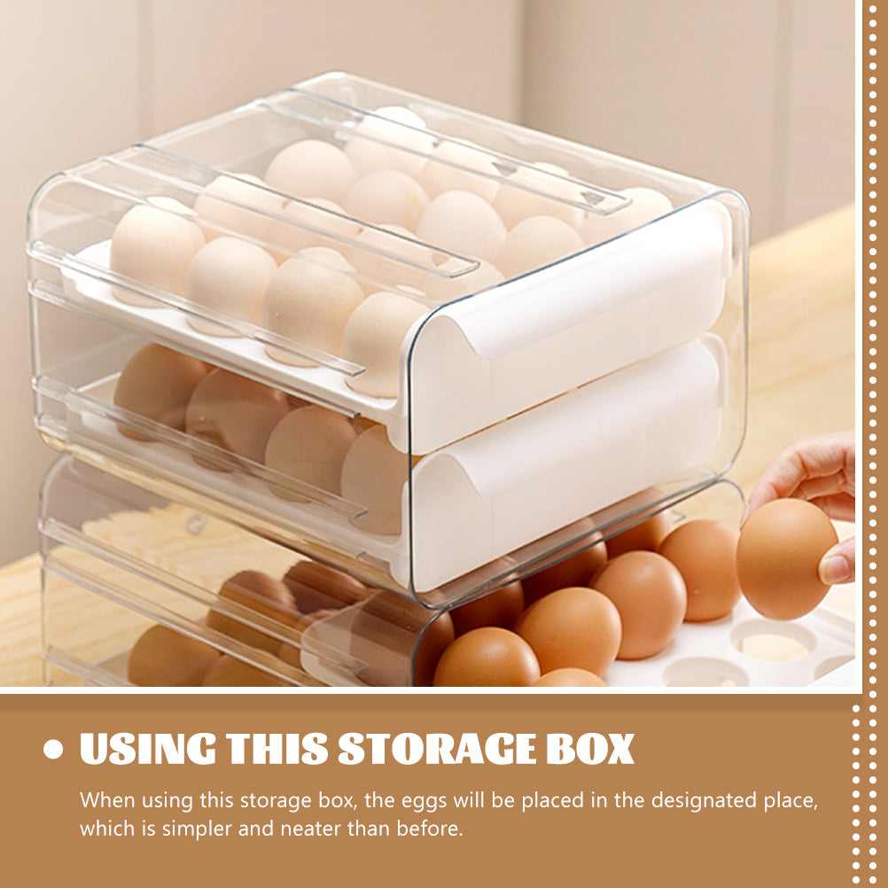 Decals Drawer Egg Carton Organizer Storage Box Baby – Convenient Family Mealtime Use for Flexible Room-to-Room Use
