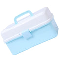 Storage Boxes Art Tools Storage Case Compact Storage Box Child 33x19.5cm Blue – Practical Home Organization for Flexible Room-to-Room Use