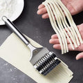 High Grade Stainless Steel Noodle Lattice Roller Dough Cutter for Kitchen Cooking Tools – Durable Stainless Steel Construction for Flexible Room-to-Room Use