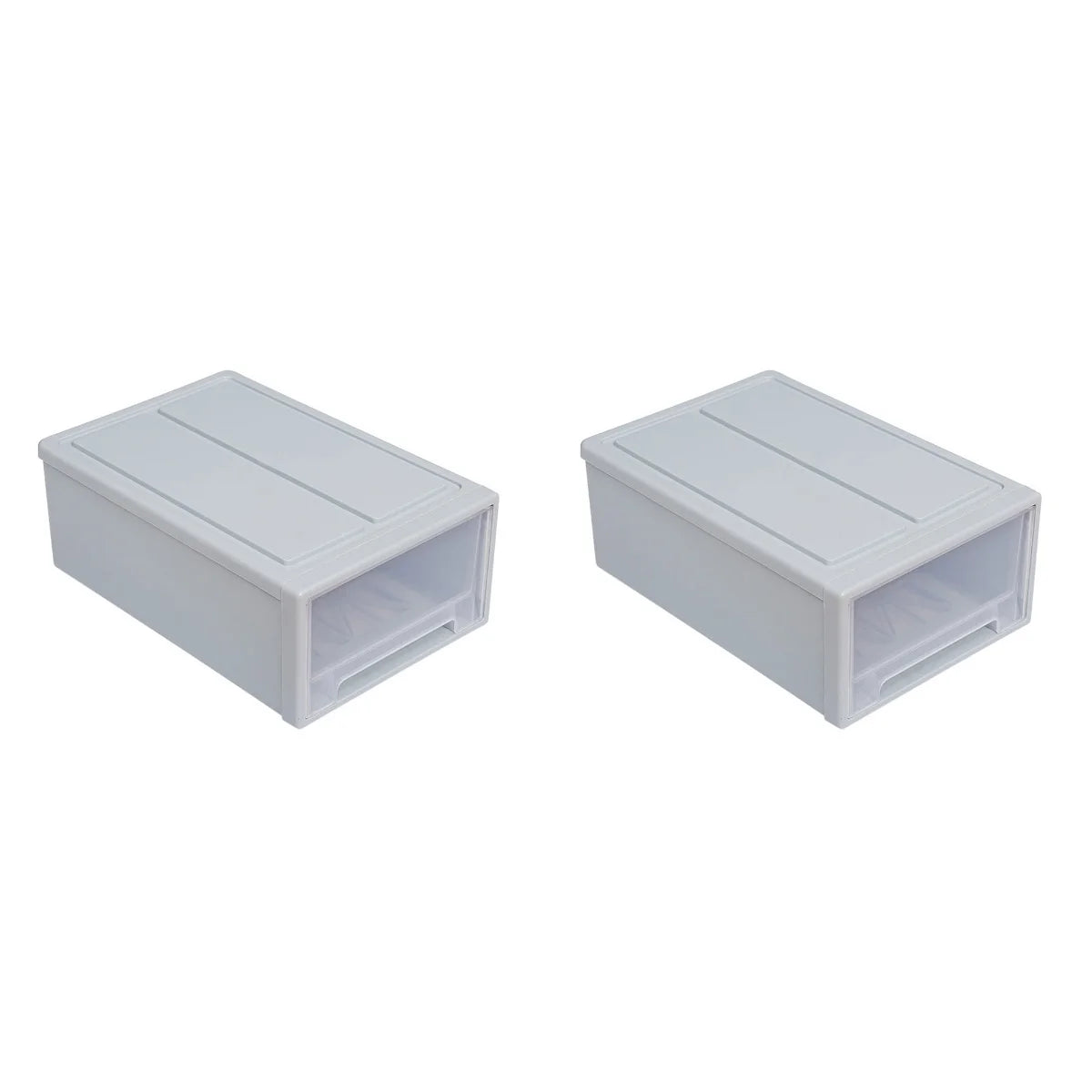 2pcs Drawer Clothes Storage Box- Out Drawer Container for Organizing Mens and Shoes Sandals Wedges Flats Heels and Accessories Blue – Practical Home Organization for Flexible Room-to-Room Use