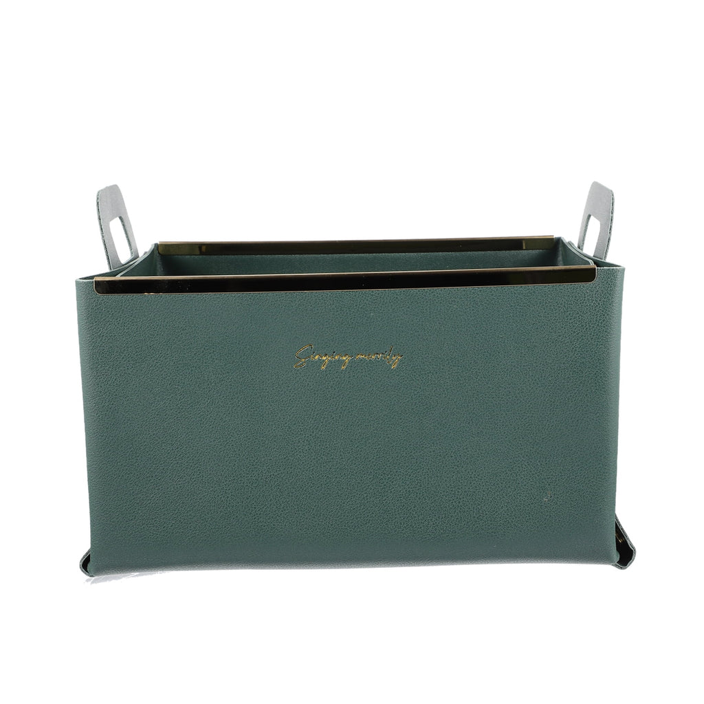 Storage Basket Cube Leather Lightweight Box Home Use Organizer – Practical Home Organization for Flexible Room-to-Room Use