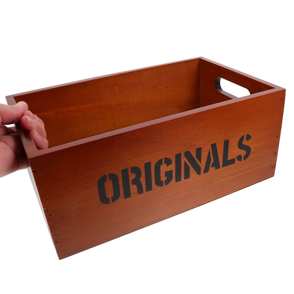 Monitor Stand Cube Storage Wooden Storage Box Office 26.00X16.00X11.00CM Brown – Natural-Look Construction for Flexible Room-to-Room Use