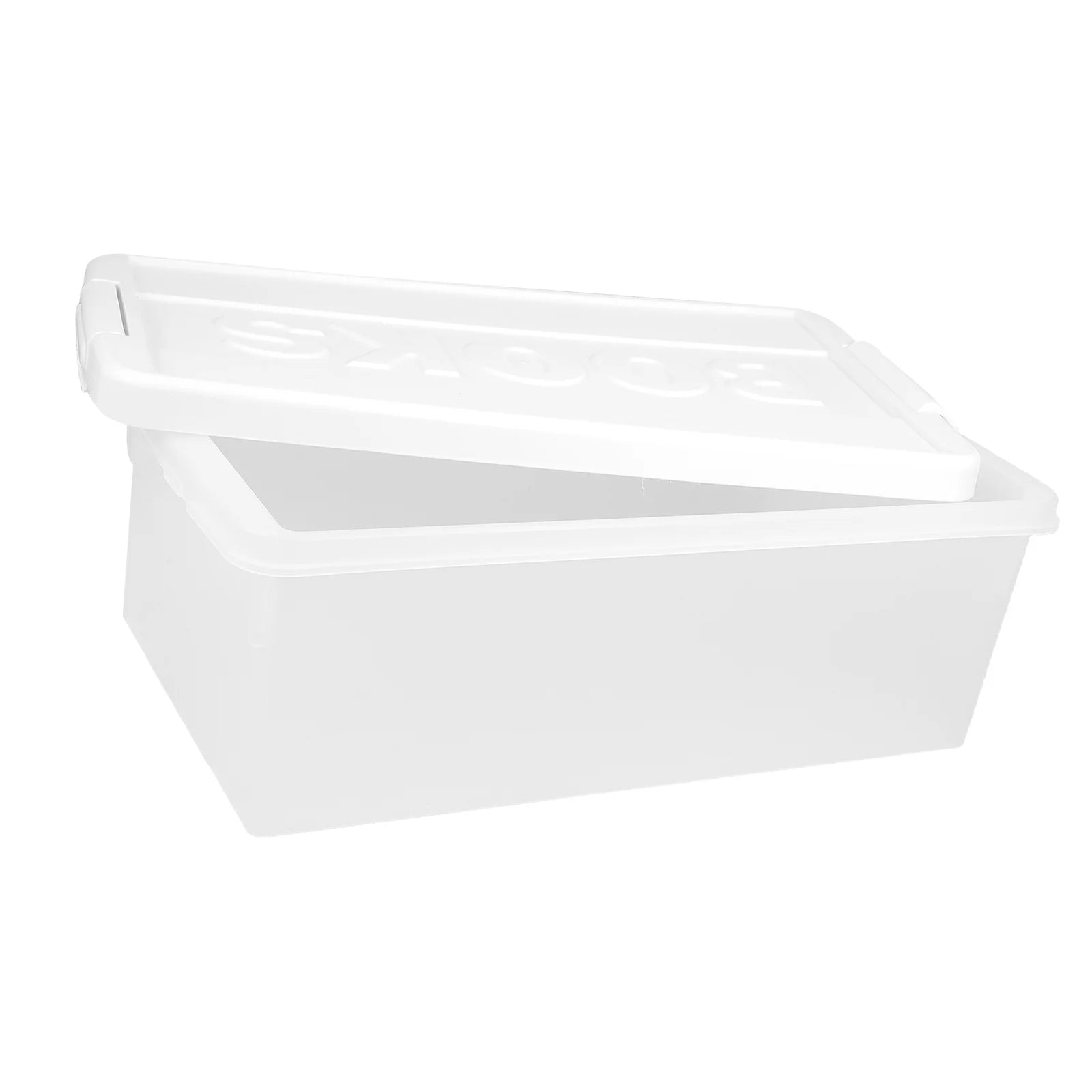 Book Storage Box Office Travel 39.50X20.50X14.00CM White – Practical Home Organization for Flexible Room-to-Room Use
