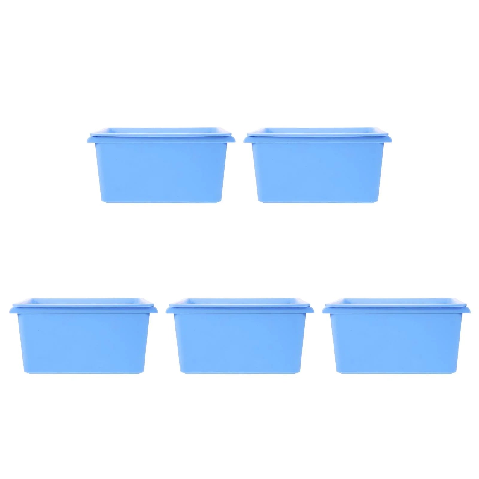 5pcs Desktop Simple Storage Box Multi-functional Organizing Box Desktop Small Object Organizer – Practical Home Organization for Flexible Room-to-Room Use