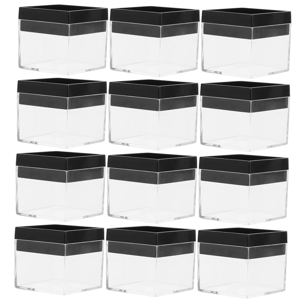 12 Pcs Specimen Boxes Capsules Small Item Storage Box Baby 4.2X4.2X3.3CM – Convenient Multi-Piece Set for Flexible Room-to-Room Use