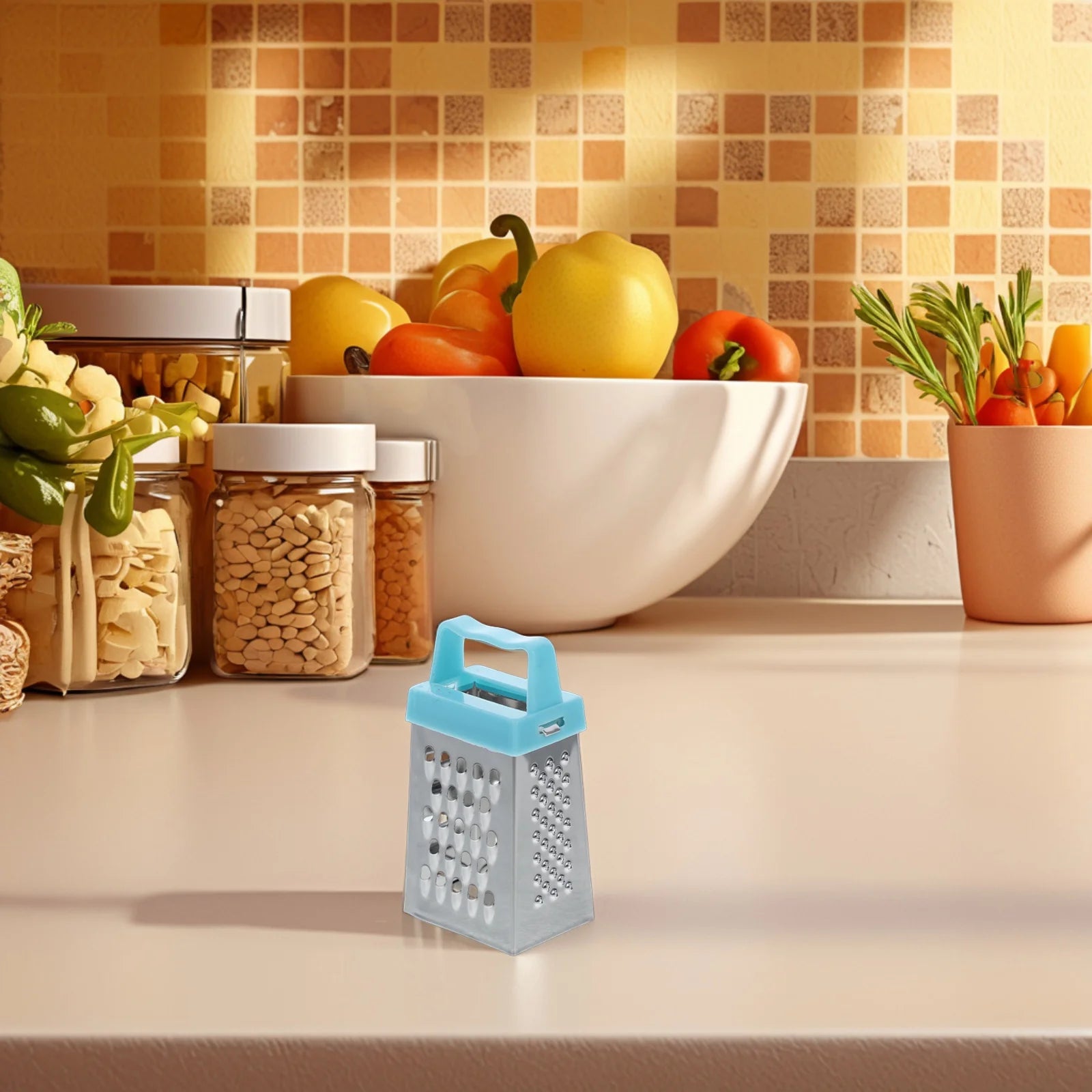 unbranded 6pcs Mini Cheese Grater Stainless Steel Small Box Grater Vegetables Shredder Handheld Kitchen Tool for Slicing Cheese Ginger Potatoes – Durable Stainless Steel Construction for Flexible Room-to-Room Use