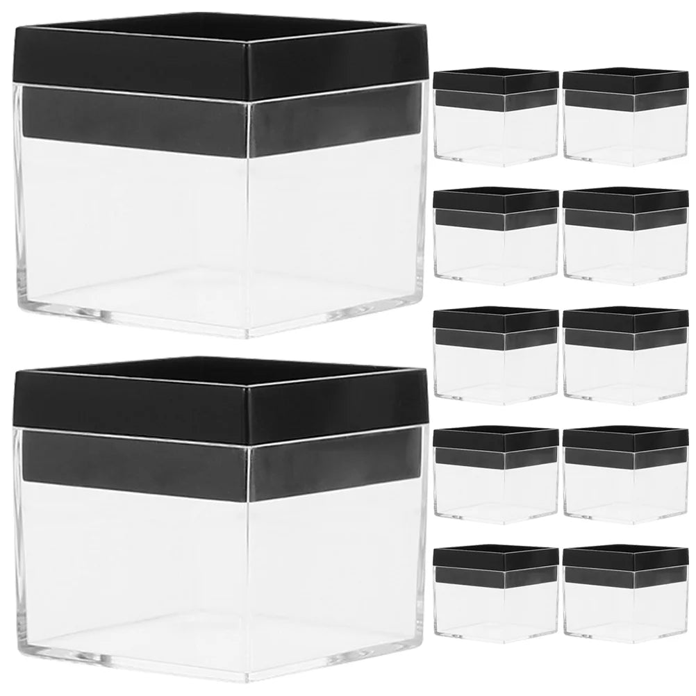 12 Pcs Specimen Boxes Capsules Small Item Storage Box Baby 4.2X4.2X3.3CM – Convenient Multi-Piece Set for Flexible Room-to-Room Use