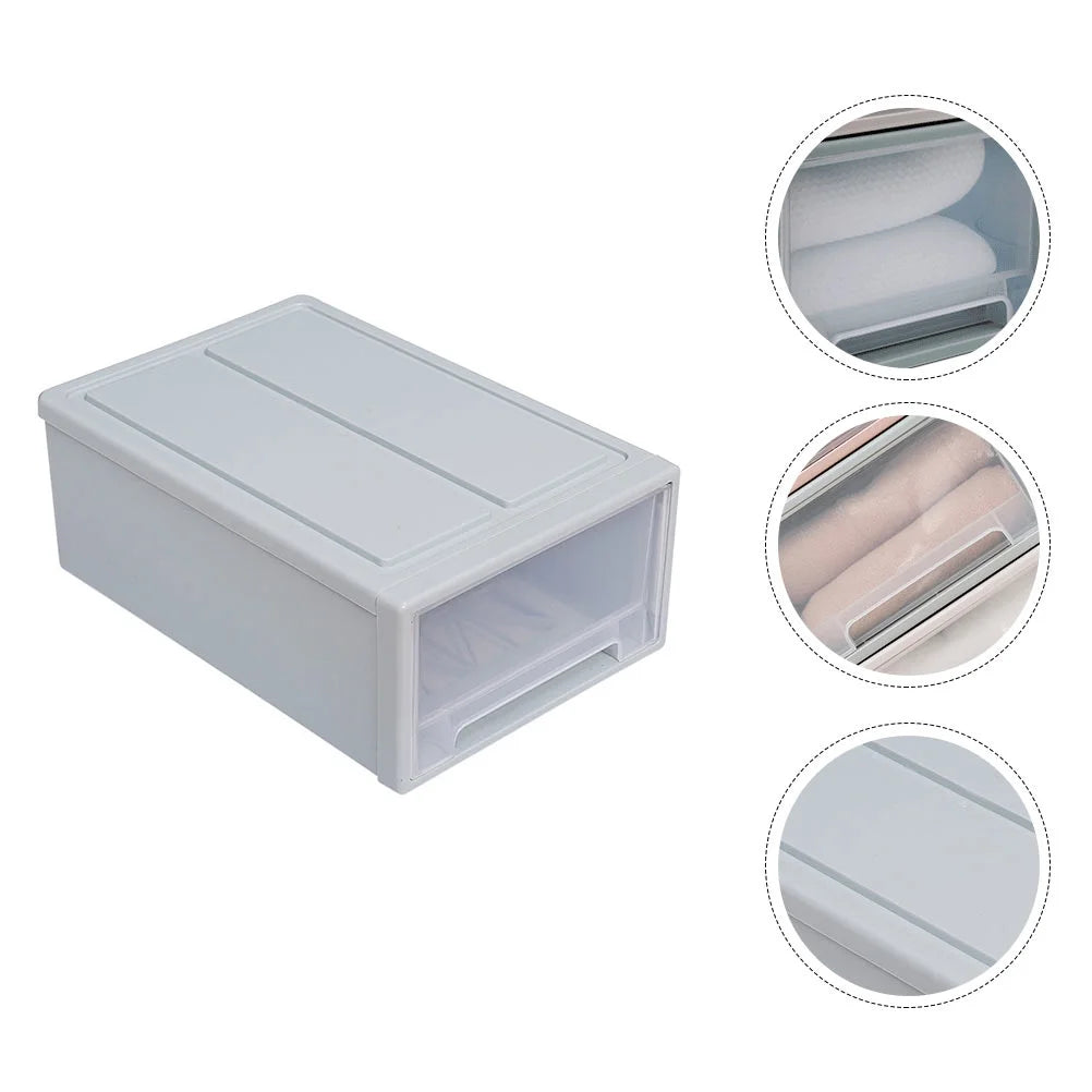2pcs Drawer Clothes Storage Box- Out Drawer Container for Organizing Mens and Shoes Sandals Wedges Flats Heels and Accessories Blue – Practical Home Organization for Flexible Room-to-Room Use