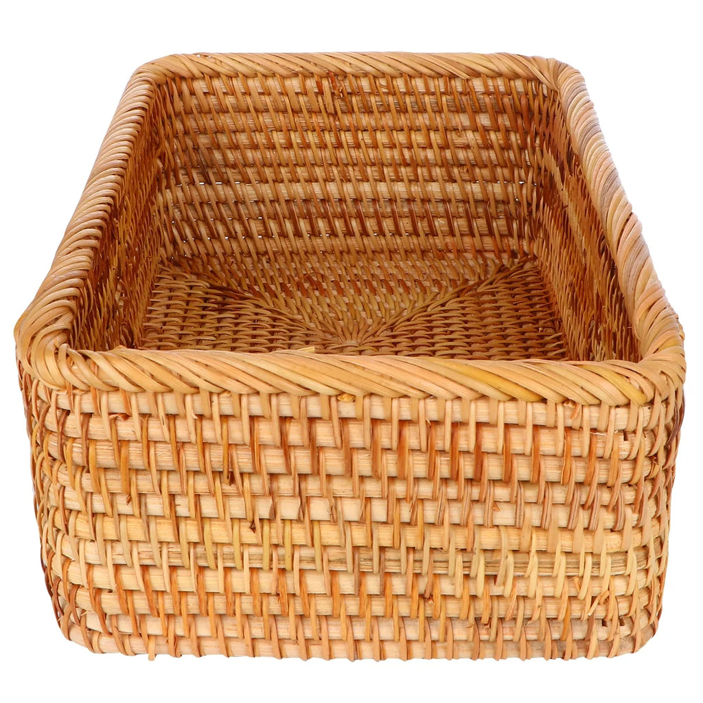 Wicker Basket with Lid Storage Boxes Lids Practical Home Child – Secure Lid Design for Flexible Room-to-Room Use