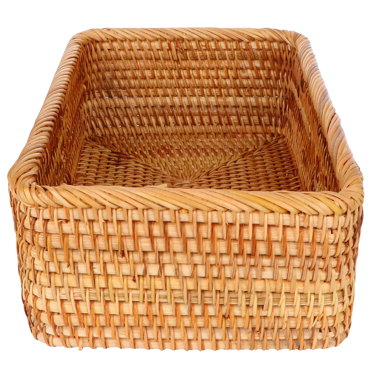 Wicker Basket with Lid Storage Boxes Lids Practical Home Child – Secure Lid Design for Flexible Room-to-Room Use