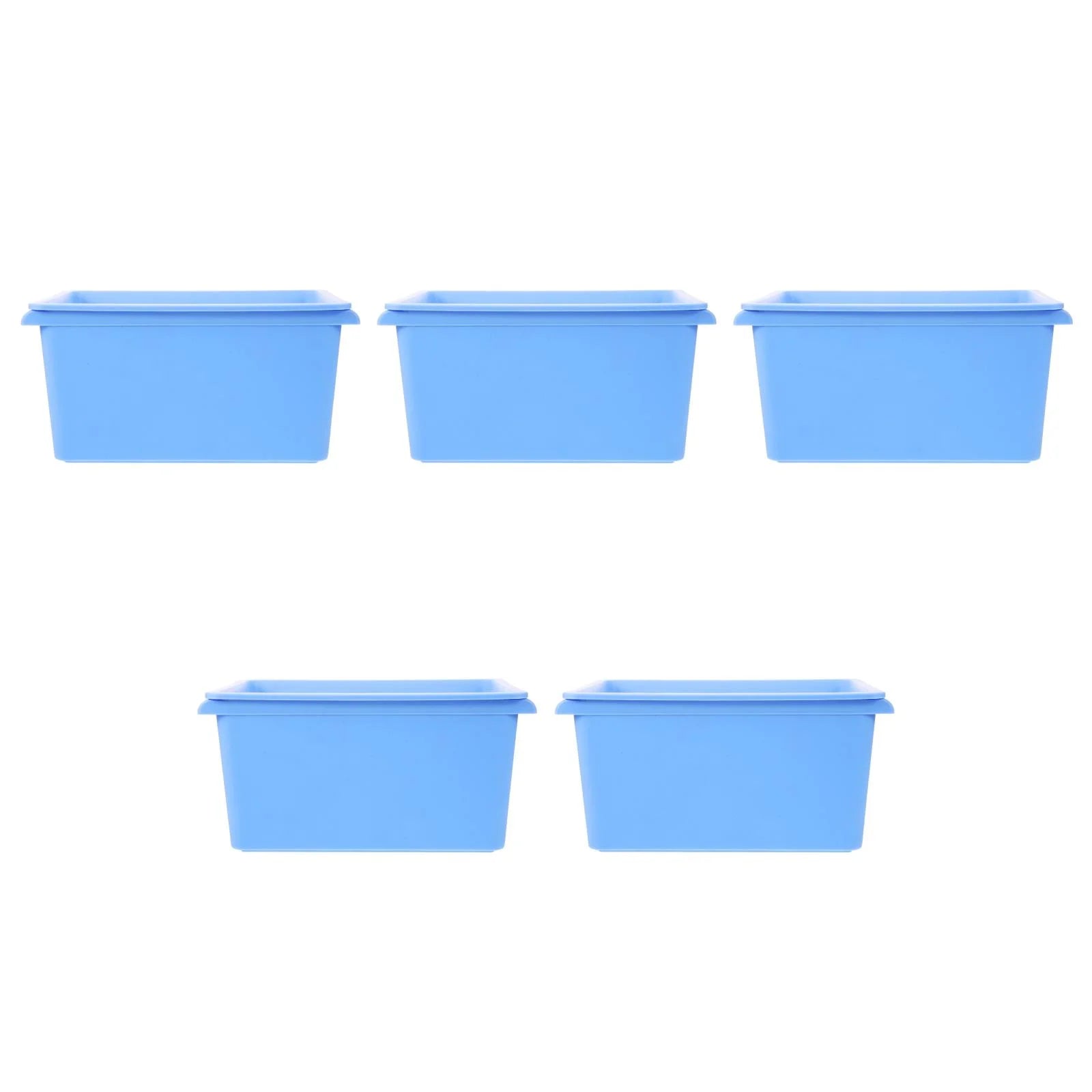 5pcs Desktop Simple Storage Box Multi-functional Organizing Box Desktop Small Object Organizer – Practical Home Organization for Flexible Room-to-Room Use