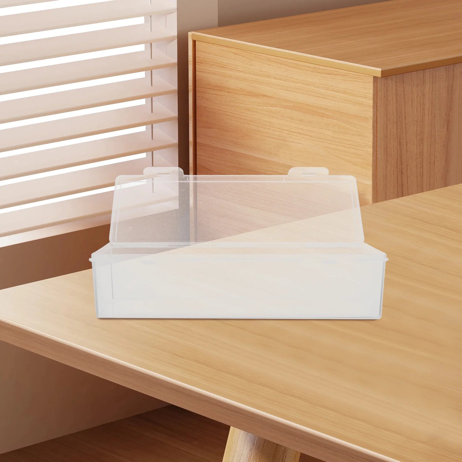 Air Outlet Decoration Card Storage Box Child 29.20X9.20X7.20CM Transparent – Clear-View Organization for Flexible Room-to-Room Use