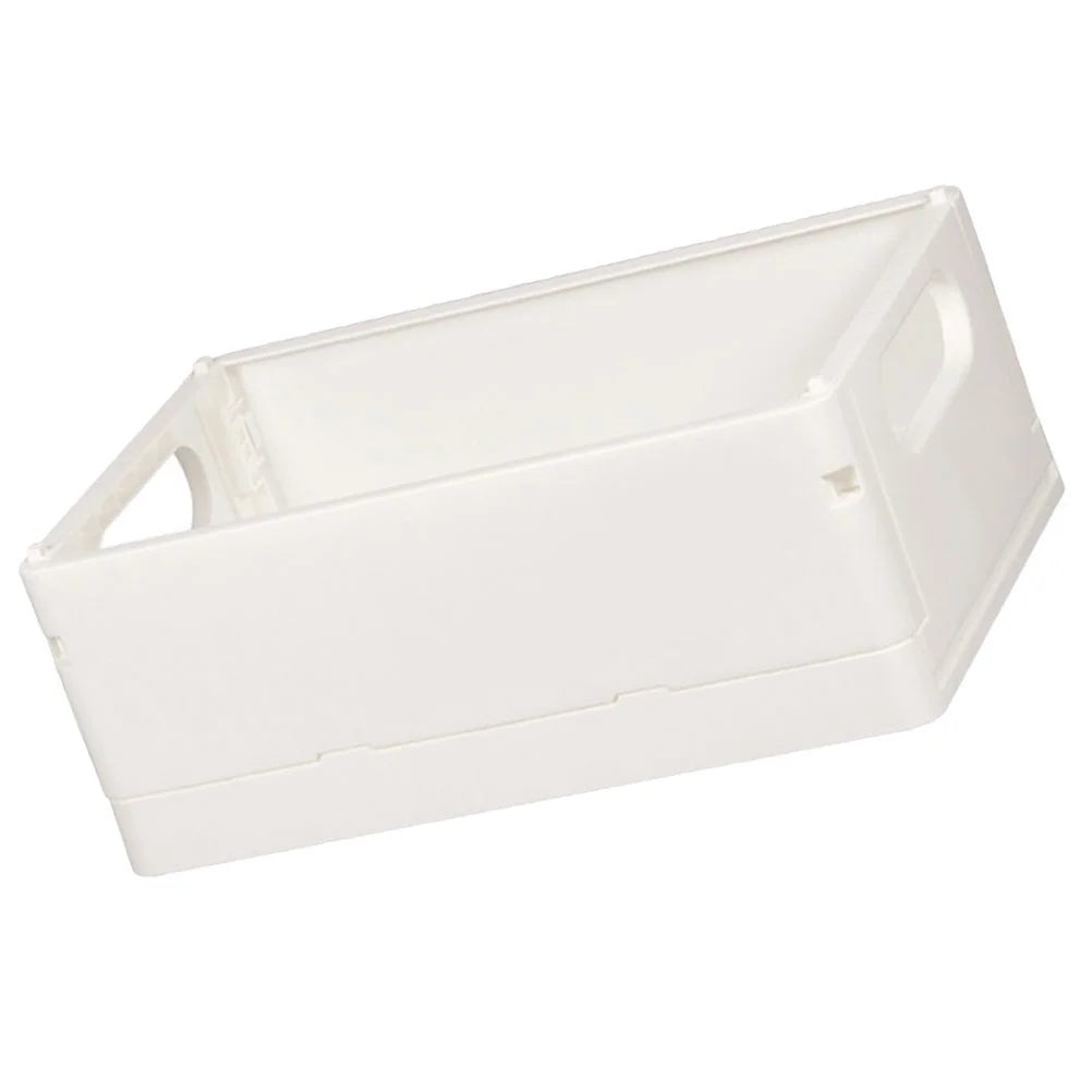 2pcs Household Storage Box Storage Organizer Box Foldable Box Plastic Desktop Makeup Storage Case – Foldable Space-Saving Design for Flexible Room-to-Room Use