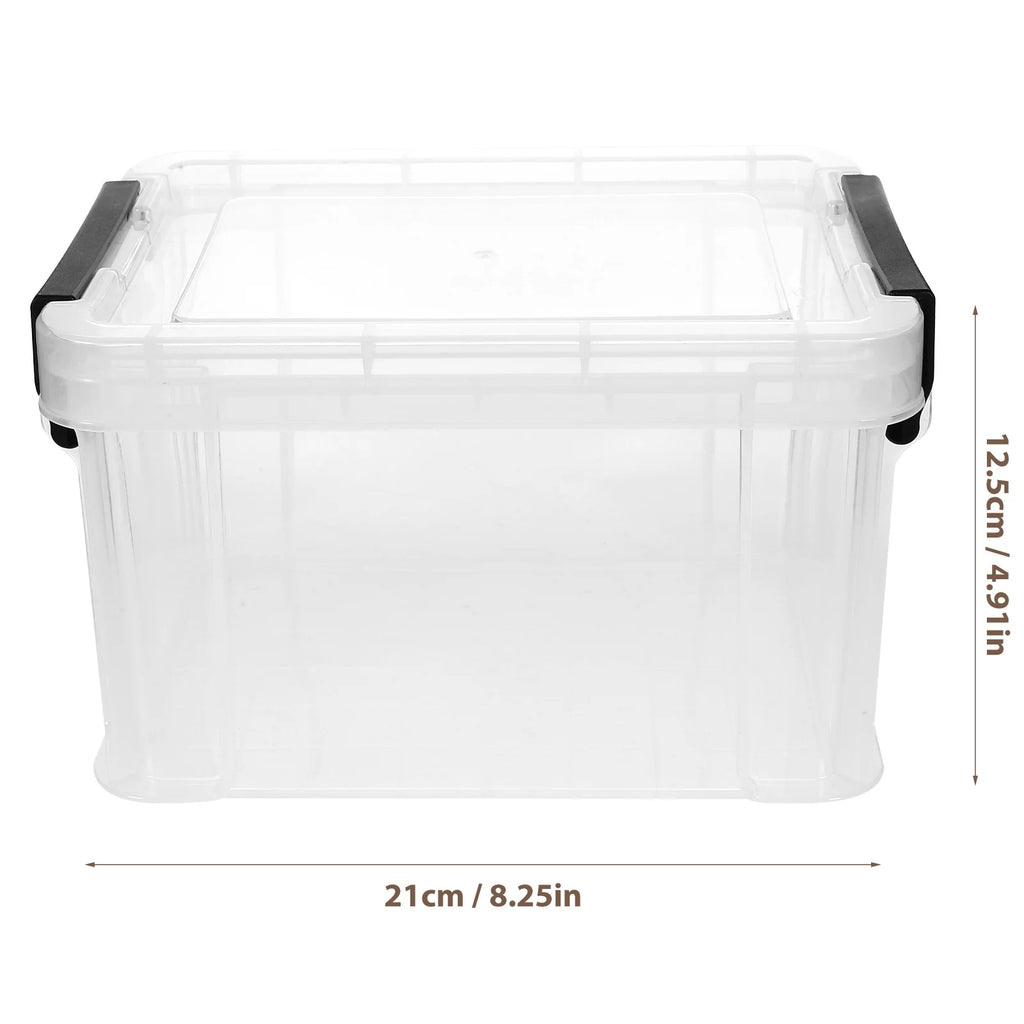 Transparent Dust-proof and Moisture-proof Household Storage Box with Lid Makeup – Secure Lid Design for Flexible Room-to-Room Use