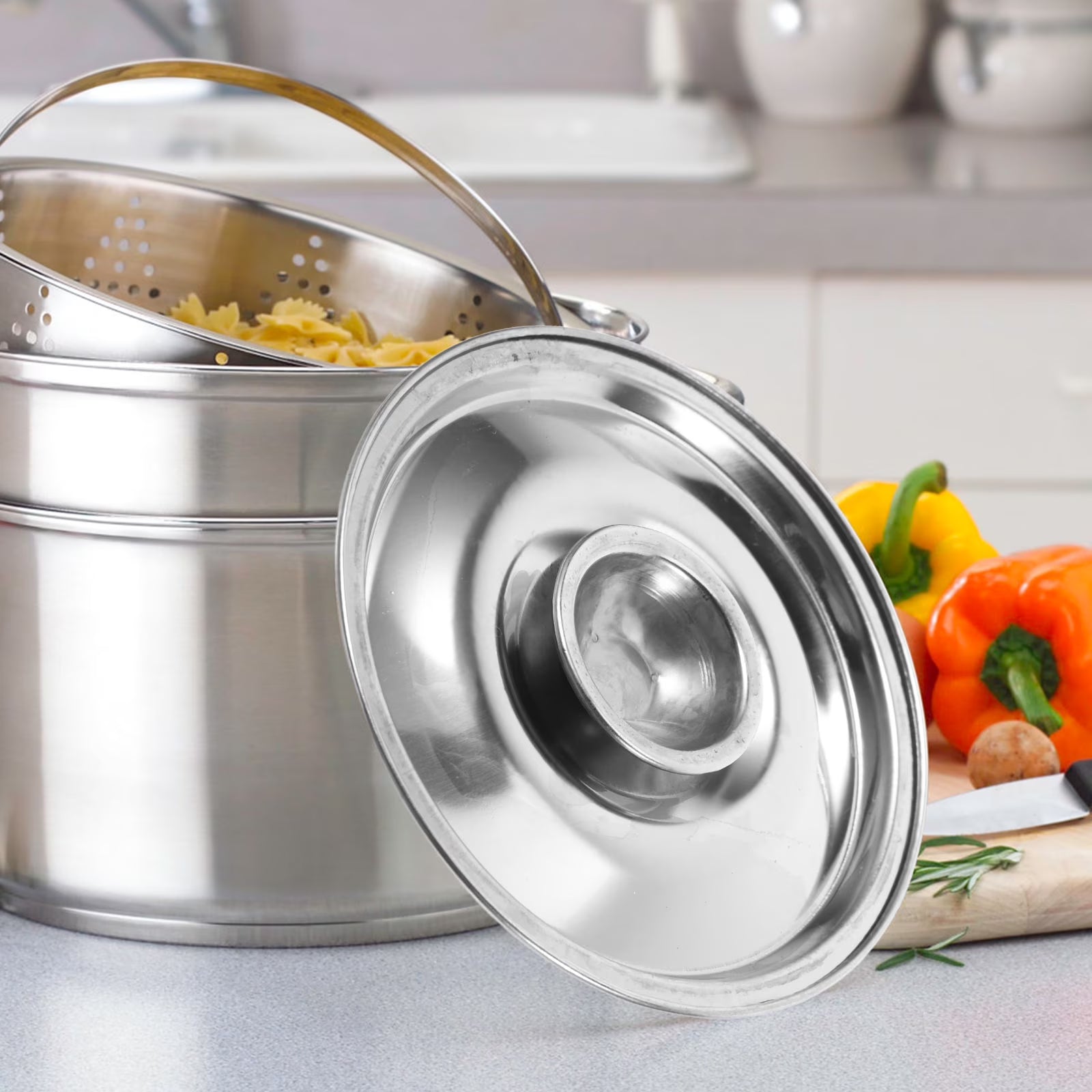 unbranded Sturdy Stainless Steel Pot Lid Mini Bowl Lid For Kitchen Cookware Small Pan Effortless Cleaning – Durable Stainless Steel Construction for Flexible Room-to-Room Use