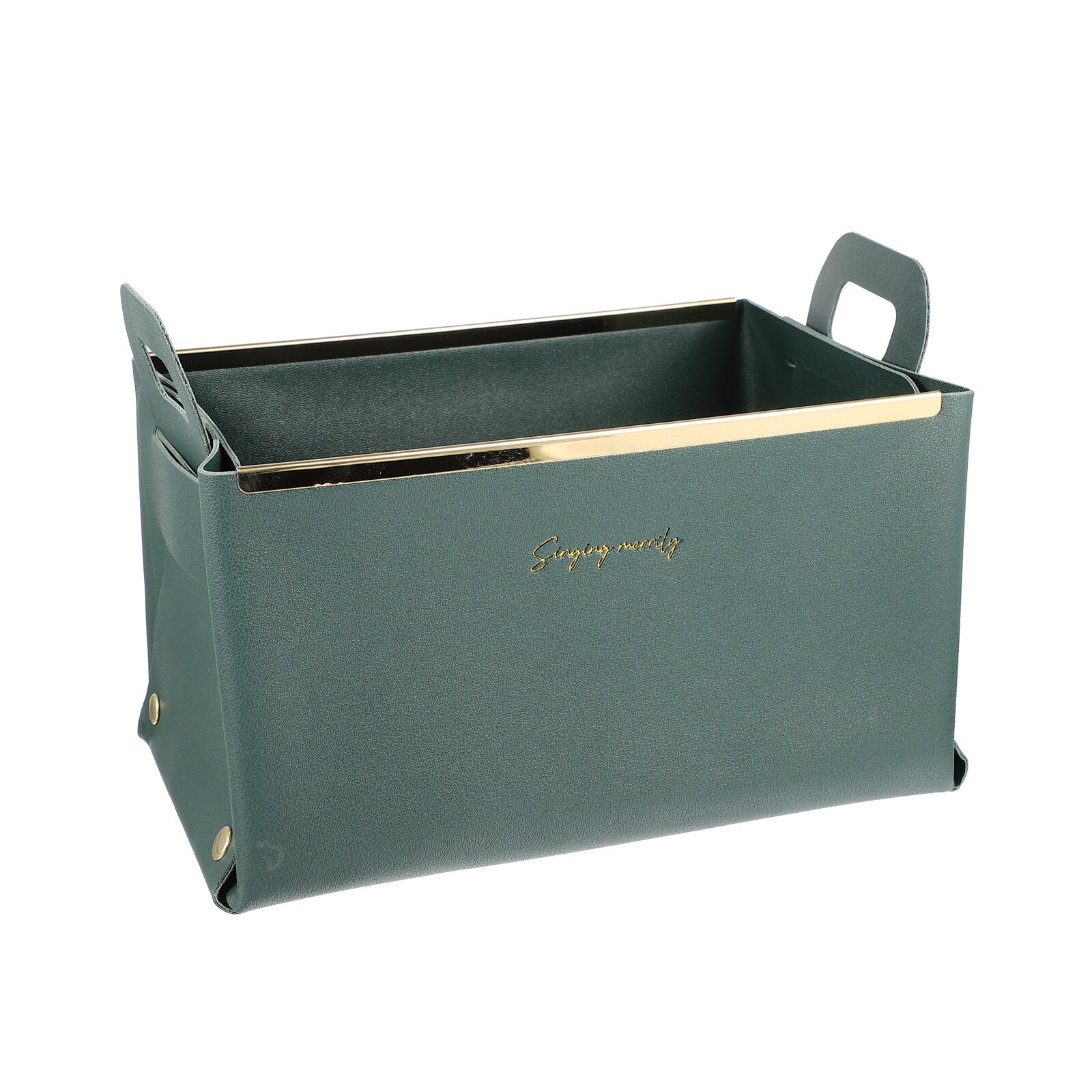 Storage Basket Cube Leather Lightweight Box Home Use Organizer – Practical Home Organization for Flexible Room-to-Room Use