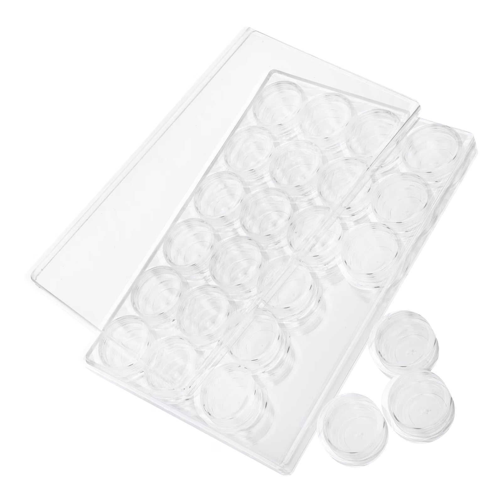 Closet Bead Organizers Storage Boxes 24X16cm Transparent – Clear-View Organization for Flexible Room-to-Room Use