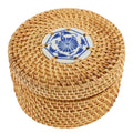 Toy Rattan Nut Box Household Storage Container 14X14X8CM – Practical Home Organization for Flexible Room-to-Room Use