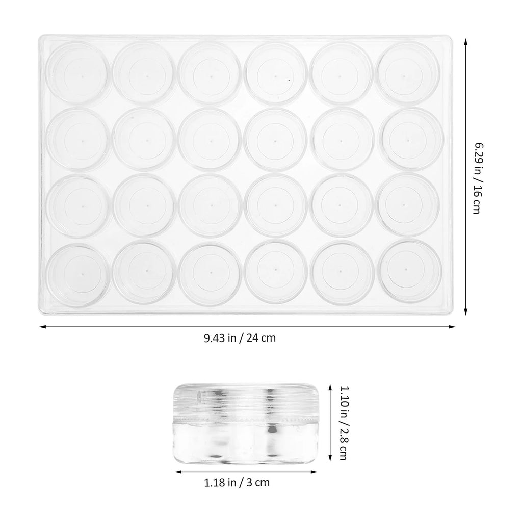 Closet Bead Organizers Storage Boxes 24X16cm Transparent – Clear-View Organization for Flexible Room-to-Room Use
