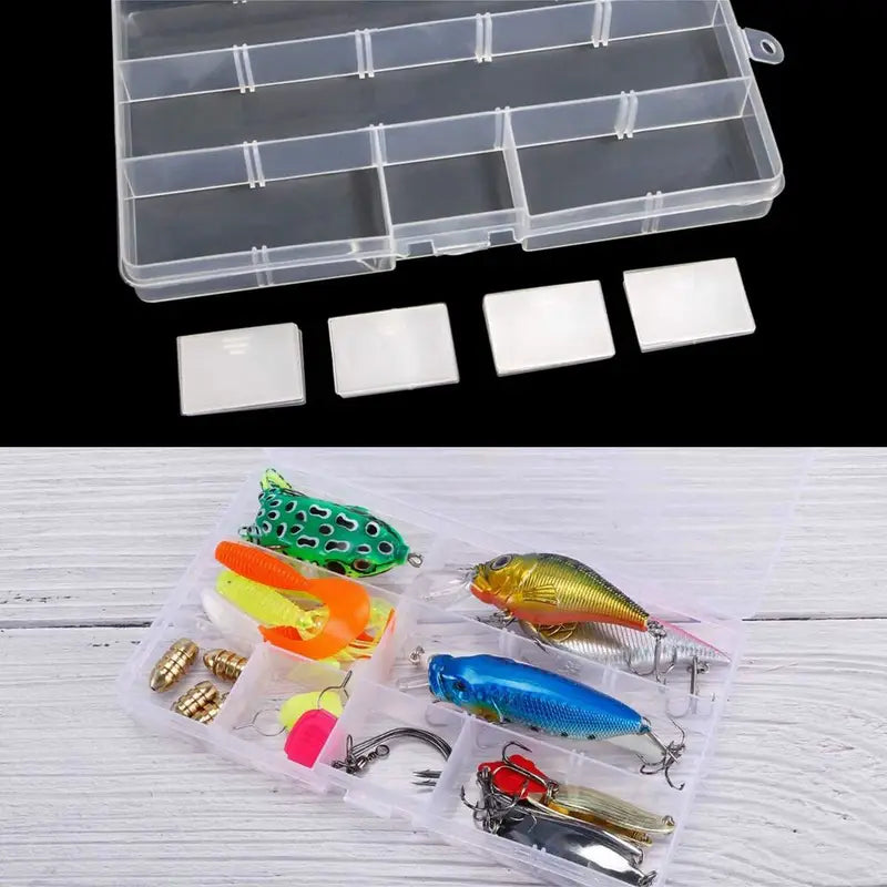 [Clear Jewelry Box] 6pcs Clear Jewelry Box | Plastic Bead Storage Craft Container Earrings Organizer – Clear-View Organization for Flexible Room-to-Room Use
