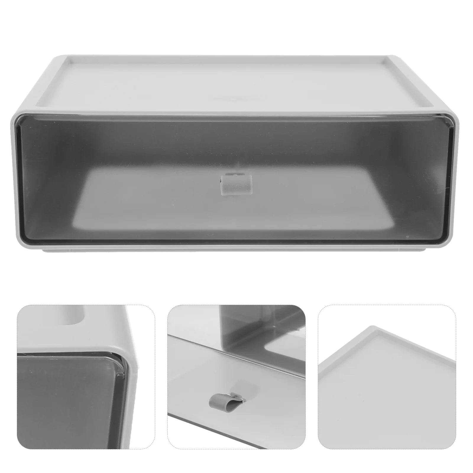 Storage Boxes for Shelves Drawer Stackable Desk Organizer – Multiroom Organization Format for Flexible Room-to-Room Use