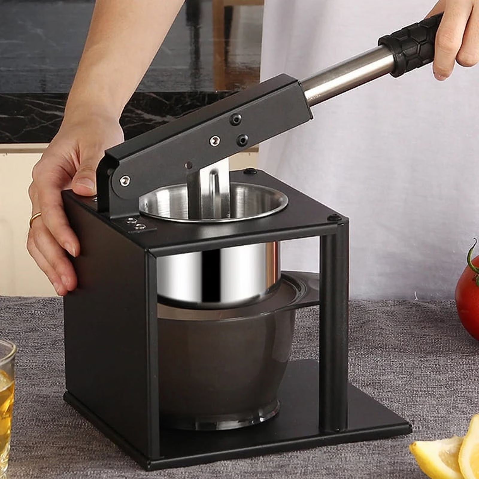 304 Stainless Steel Squeezer Juicer Hand Citrus Manual Juicer Portable Juicer for Kitchen Bar Restaurant – Durable Stainless Steel Construction for Flexible Room-to-Room Use