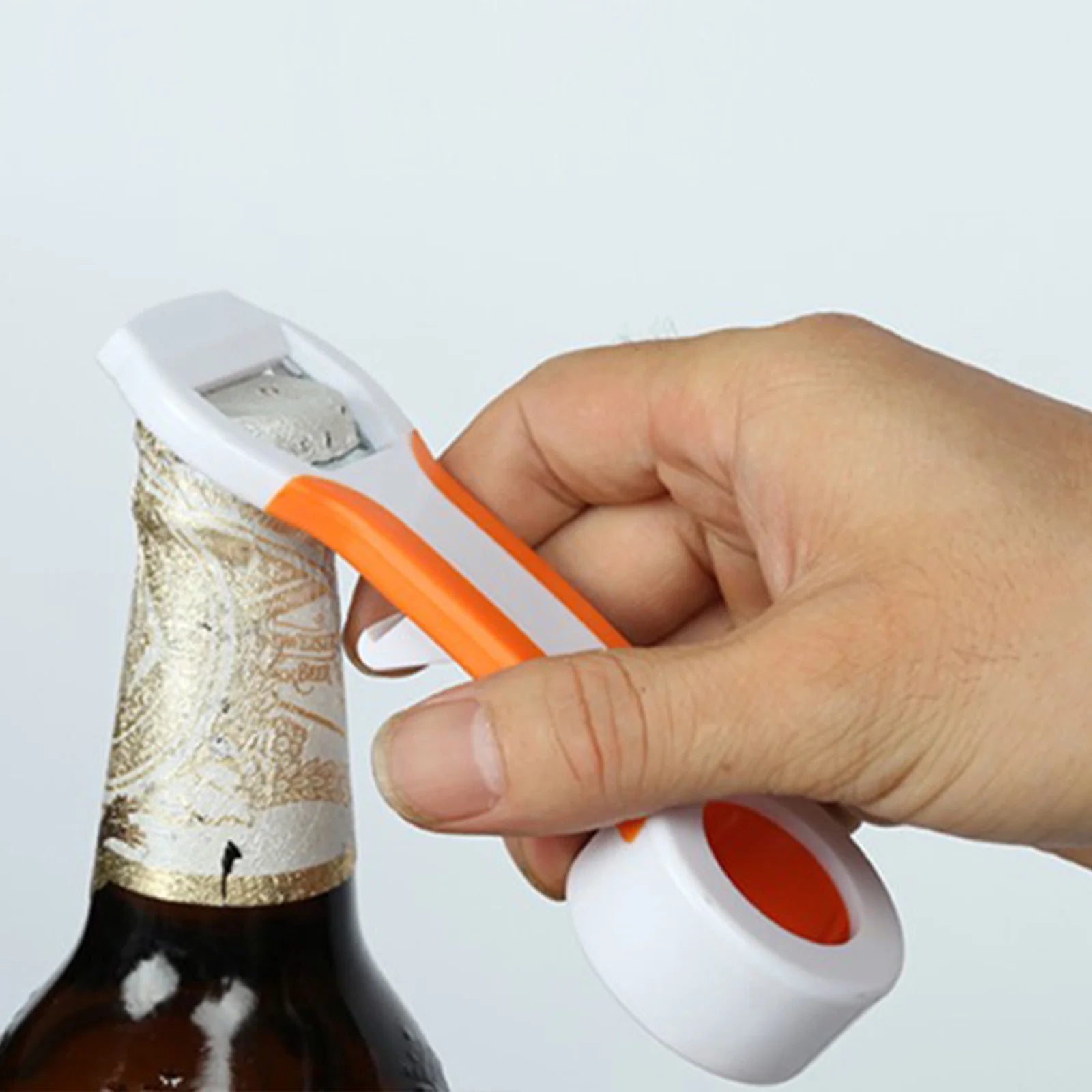 Hiroekza Jar Opener 4-in-1 Grip Bottle Opener Jar Opener - Easily Opens Twists Caps Bottle Caps Canning Lids And Can Tabs Kitchen Gadgets Clearance – Convenient Drink Preparation for Flexible Room-to-Room Use
