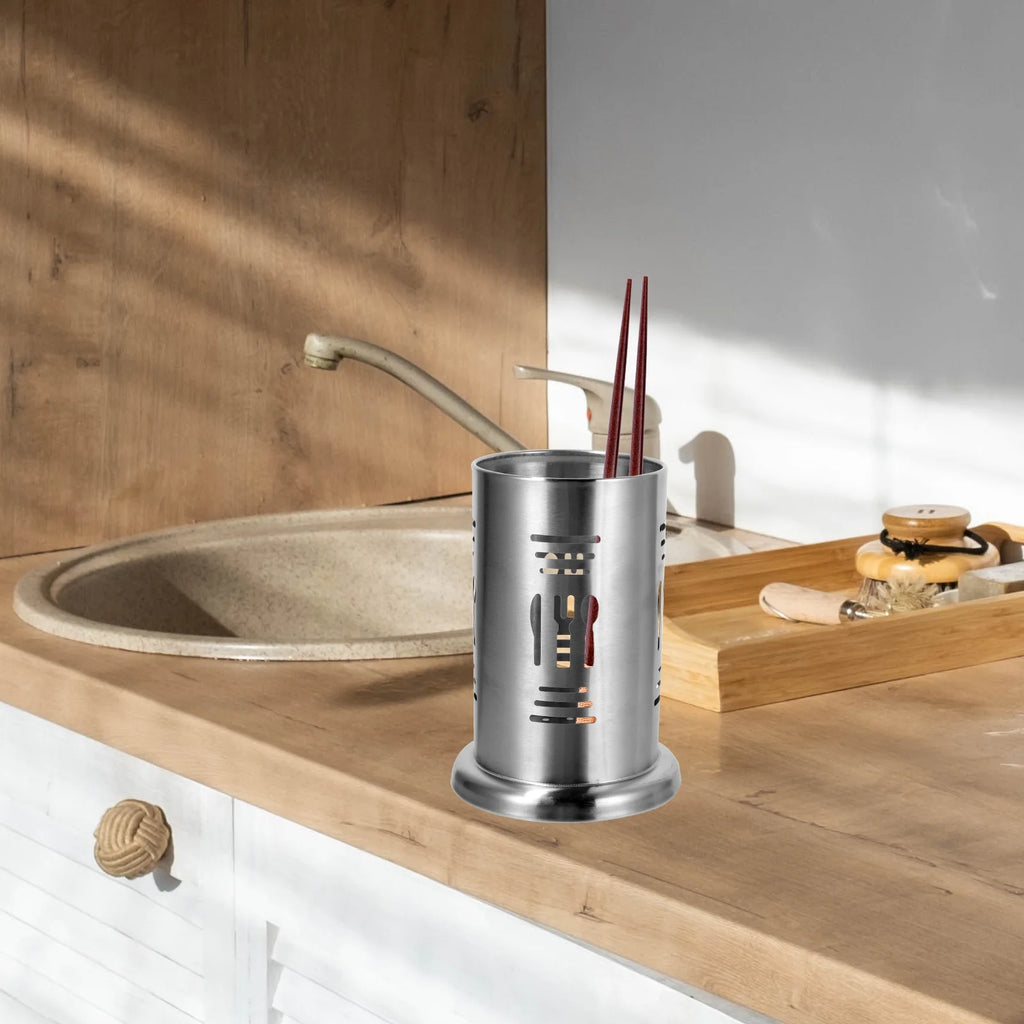 unbrandedDishwasher Stainless Steel Chopstick Holder Kitchen Utensil Container Organizer – Durable Stainless Steel Construction for Flexible Room-to-Room Use